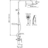 Душевой комплект WASSERKRAFT A166.116.101.087.CH