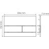 Система инсталляции для унитазов WASSERKRAFT ABENS 20TLT.010.ME.BL.PG04