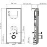 Система инсталляции для унитазов WASSERKRAFT ABENS 20TLT.010.ME.BL.RG04
