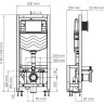 Система инсталляции для унитазов WASSERKRAFT DILL 61TLT.010.ME.BN04