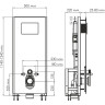 Система инсталляции для унитазов WASSERKRAFT GLAN 66TLT.010.ME.BL.PG03