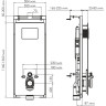 Система инсталляции для унитазов WASSERKRAFT SALM 27TLT.010.ME.BL.PB03